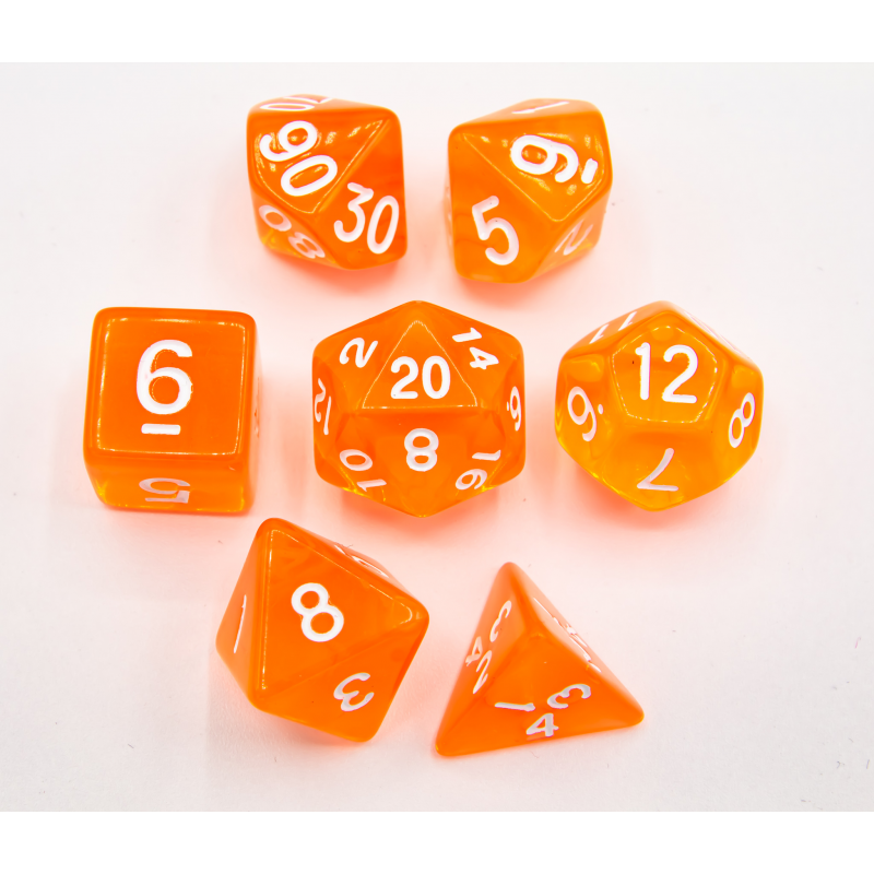 60pcs Assorted Colored Translucent D10 (1-10) Pack, 6X10pcs 10 Sides