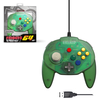 Tribute64 Controller - USB Port (Switch/PC/Mac - Forest Green)