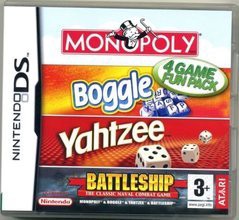 Monopoly / Boggle / Yahtzee / Battleship - Loose - Nintendo DS