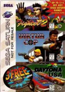 3 Free Game Pack [Virtua Cop, Virtua Fighter 2, Dayton USA] - Complete - Sega Saturn