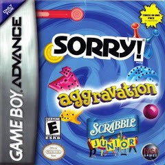 Aggravation / Sorry /  Scrabble Jr - Complete - GameBoy Advance