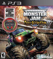 Monster Jam: Path of Destruction with Wheel - Loose - Playstation 3