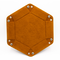 Hexagon Dice Tray - Brown