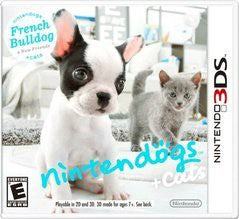 Nintendogs + Cats: French Bulldog & New Friends - Loose - Nintendo 3DS