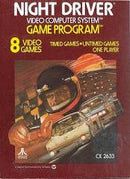 Night Driver [Text Label] - Loose - Atari 2600