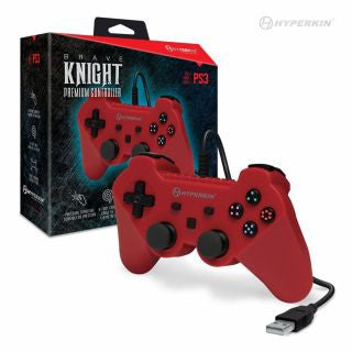 PS3 "Brave Knight" Premium Controller (Red) - Hyperkin