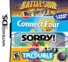 Battleship / Connect Four / Sorry / Trouble - Complete - Nintendo DS