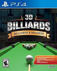 3D Billiards & Snooker - Loose - Playstation 4  Fair Game Video Games