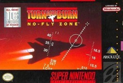 Turn and Burn No Fly Zone - Loose - Super Nintendo
