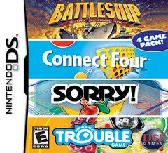 Battleship / Connect Four / Sorry / Trouble - In-Box - Nintendo DS