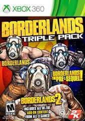 Borderlands Triple Pack - Loose - Xbox 360