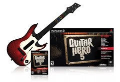 Guitar Hero 5 [Guitar Bundle] - Loose - Playstation 2