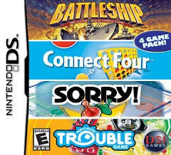 Battleship / Connect Four / Sorry / Trouble - In-Box - Nintendo DS  Fair Game Video Games