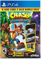 Crash Bandicoot N. Sane Trilogy [Sock Bundle] - Complete - Playstation 4  Fair Game Video Games