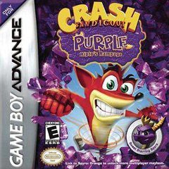 Crash Bandicoot Purple - Loose - GameBoy Advance  Fair Game Video Games