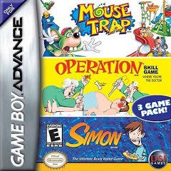 Mouse Trap / Operation / Simon - Complete - GameBoy Advance  Fair Game Video Games