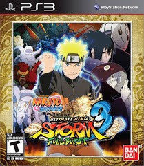 Naruto Shippuden Ultimate Ninja Storm 3 Full Burst - In-Box - Playstation 3  Fair Game Video Games