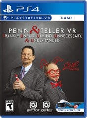Penn & Teller VR: Frankly Unfair Unkind Unnecessary & Underhanded - Loose - Playstation 4  Fair Game Video Games