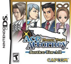 Phoenix Wright: Ace Attorney â Justice for All - In-Box - Nintendo DS  Fair Game Video Games