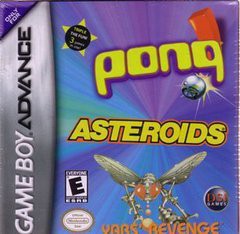 Pong / Asteroids / Yar's Revenge - In-Box - GameBoy Advance  Fair Game Video Games