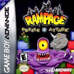 Rampage Puzzle Attack - Complete - GameBoy Advance  Fair Game Video Games