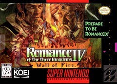 Romance of the Three Kingdoms IV Wall of Fire - In-Box - Super Nintendo  Fair Game Video Games