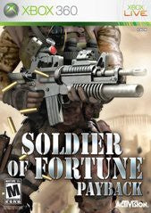 Soldier Of Fortune Payback - Complete - Xbox 360  Fair Game Video Games