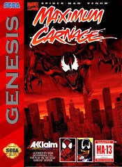 Spiderman Maximum Carnage [Cardboard Box] - Complete - Sega Genesis  Fair Game Video Games