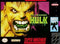 The Incredible Hulk - Complete - Super Nintendo  Fair Game Video Games