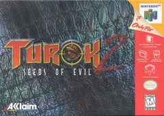 Turok 2 Seeds of Evil [Gray Cart] - In-Box - Nintendo 64  Fair Game Video Games