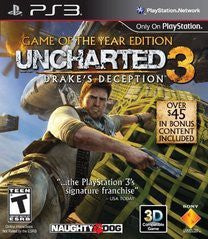 Uncharted 3 [Not For Resale] - Complete - Playstation 3  Fair Game Video Games
