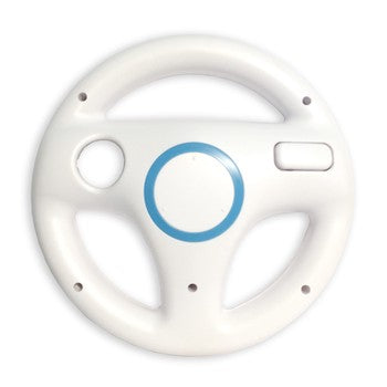 White Wii Wheel  Fair Game Video Games