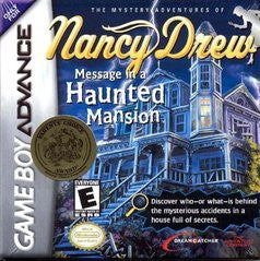 Nancy Drew Message in a Haunted Mansion - Loose - GameBoy Advance